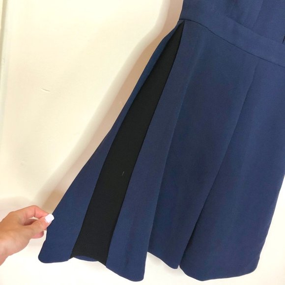 BCBG Navy Keyhole Cutout Cocktail Dress - Picture 6 of 8